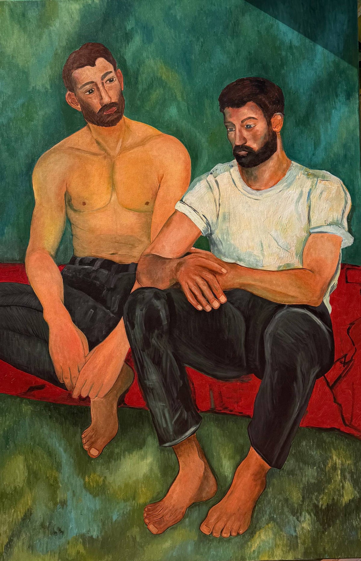 Kin — Natalia Poltevskaya, acrylic on canvas 100 × 150 cm